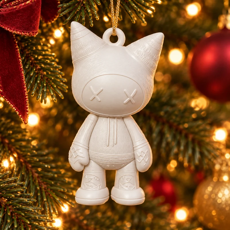 Ёлочная игрушка «Кот в куртке»