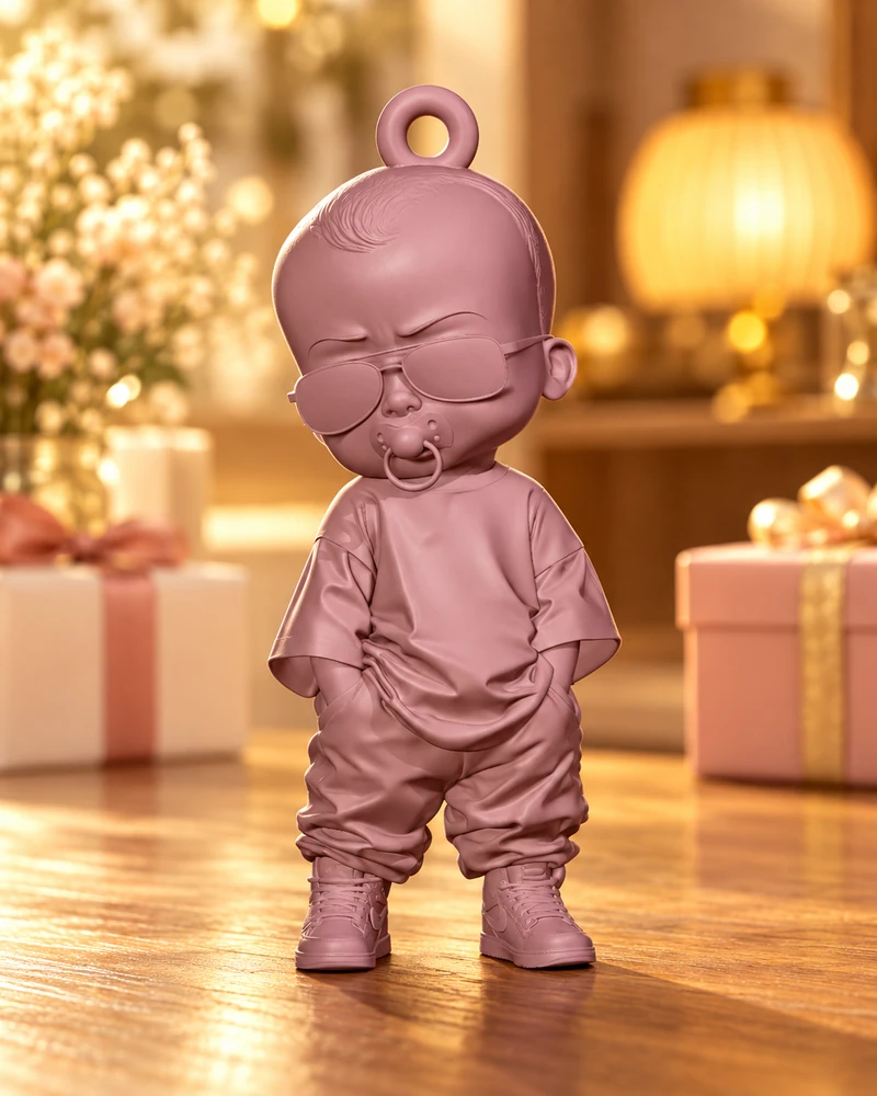 Ёлочная игрушка «Малыш в очках»
